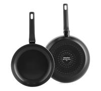 GreenPan Essence Lot de 2 Poêles 24 cm et 28 cm, Céramique Antiadhésive Thermolon™ Renforcée aux Diamants, Sans PFAS, Induction, Lave-vaisselle, Four jusqu'à 160°C, Noir