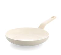 GreenPan Essence Pro Wok - Wok (28 cm, 3,69 L, cerámica antiadherente, sin PFAS, para cocina asiática, Stir-Fry y curry, inducción, horno hasta 160 °C), color crema