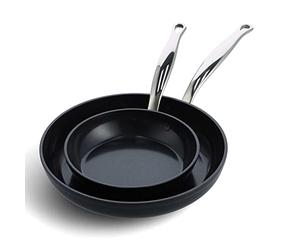 Greenpan - Juego de 2 sartenes Barcelona Pro 20 y 28 cm + protector