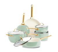 GreenPan Kochgeschirr-Set, 6-teilig, antihaftbeschichtet, Aluminium für umfassendes Kochen, Induktionskompatibel, Pastellgrün