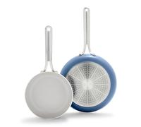 GreenPan Nova - Juego de sartenes de 2 piezas de 8 y 10 pulgadas, Oprah's Favorite Things 2024, cerámica no tóxica apta para inducción, sin PFA, antiadherente, apta para lavavajillas y horno