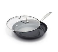 GreenPan Lima Midnight Sartén Antiadherente Cerámica Saludable Anodizado Duro 30 cm, Libre de PFAS, Apta para Inducción, Apta para Lavavajillas, Apta para Horno, Negro