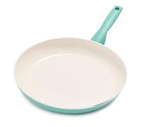 GreenPan Rio Healthy - Sartén antiadherente de cerámica de 12 pulgadas, sin PFAS, apta para lavavajillas, turquesa