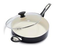 GreenPan, Rio sartén de cerámica antiadherente, 26 cm, Negro y Crema