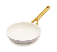 GreenPan Sartén antiadherente Reserve Pro de 8 pulgadas, cerámica certificada NSF, sartén anodizada dura sin PFAS, asas de acero inoxidable, apta para horno y lavavajillas, color gris ostra