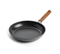 GreenPan Mayflower Pro Sartén Antiadherente Cerámica Saludable Anodizado Duro 24 cm, Mango de Madera Vintage, Sin PFAS, Apta para Inducción, Gris Carbón