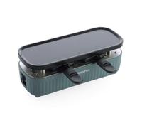 GreenPan Silhouette Connect Gourmet - Cerámica antiadherente, color azul | 31 x 10 cm, con placa teppanyaki y 2 sartenes, hasta 6 dispositivos conectables