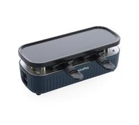 GreenPan Silhouette Connect Gourmet - Cerámica antiadherente (Oxford Blue) | 31 x 10 cm, con placa teppanyaki y 2 sartenes, hasta 6 dispositivos conectables