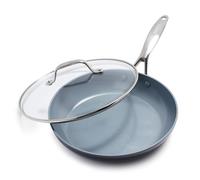 GreenPan Valencia Pro Sartén Antiadherente Cerámica Saludable Anodizado Duro 26 cm con Tapa, Libre de PFAS, Inducción, Apta para Lavavajillas, Apta para Horno, Gris