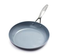 GreenPan Valencia Pro Sartén de 30 cm antiadherente cerámica anodizada dura, sin PFAS, inducción, apta para lavavajillas, apta para horno, gris