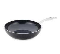 GreenPan Wok Antiadherente de Cerámica, Apto para Todo Tipo de Cocinas, Inducción, Horno y Lavavajillas, 28 cm, Negro