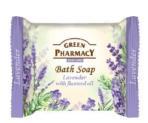Greenpharmacy Jabón en Pastilla con Lavanda y Aceite de Linaza 100 gr