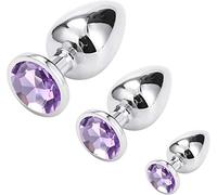 Greenpinecone Plug anal, juguetes sexuales plug anales mujer Acero butt plug plug anales Utilizado para principiantes y parejas