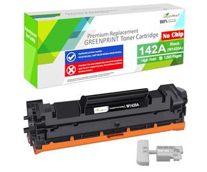 GREENPRINT 142A W1420A [Sin Chip, con Herramientas Especiales] Cartucho Tóner Compatible Negro 1000 Páginas para H P M139 M140 M140W M110 M110W - El Embalaje Puede Variar
