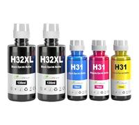 GREENPRINT 31 32XL Botellas de Tinta Multipack Compatible para H P Smart Tank 319 455 515 530 555 558 559 570 655 670 750 790 5105 5106 5107 7005 7006 7305 7306 7605 415 419 (5 Packs 2N/C/M/A)