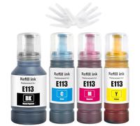 GREENPRINT 4 Colores E113 Cartuchos de Tinta Compatibles para ET-5150 ET-5160 ET-5170 ET-5800 ET-5850 ET-5880 ET-16150 ET-16600 ET-16650 ET-16680 Pro ET-5800 ET-5850 ET-5880 ET-15000 Impresora