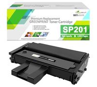 GREENPRINT Cartucho de Tóner Compatible 407254 Alta Capacidad 2600 páginas Negro para Impresoras Ricoh Aficio SP200 SP201 SP203 SP204 SP210 SP211 SP212 SP213 SP220