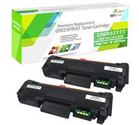 GREENPRINT Cartuchos de tóner compatibe 2 Negros 3260 3215 3225 3052 Alta Capacidad 3000 páginas 106R02777 para Xerox Phaser 3052 3260 3260di 3260dni, Xerox WorkCentre 3215 3215ni 3225 3225dni