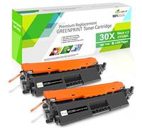 GREENPRINT Cartuchos de Tóner Compatibles 2 Negros 30X CF230X (30A CF230A) Alto Rendimiento 3500 Páginas HP Laserjet Pro M203d M203dn M203dw, MFP M227fdn M227fdw M227sdn M227d Impresoras