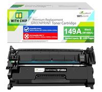 GREENPRINT (con Chip 149A W1490A Cartucho de Tóner Compatible Negro Capacidad Estándar 2900 Páginas para H P 4002n 4002dn 4002dw 4102fdn 4102fdw, No Compatible con H P + Modelos Que Terminan en e