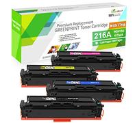 GREENPRINT【con Chip 4 Paquetes de Cartuchos de tóner compatibles con 216A W2410A W2411A W2412A W2413A 1050 páginas para Negro y 850 páginas para CMY para HP M155a M155nw MFP M182n M182nw M183fw