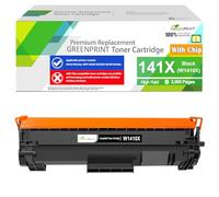 GREENPRINT [No compatible con impresora H P+ M110we M139we M140we] con chip compatible con cartucho de tóner 141X W1410X (W1410A 141A) de alto rendimiento para impresora H P M110 M110w M139 M139w M140