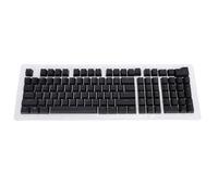 Greensen 112 Teclas Keycaps de Teclado Árabe, Keycaps Traslúcidas Retroiluminadas Material ABS para Teclados de 61 64 68 84 87 96 98 100 104 108 Teclas (Black)