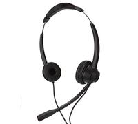 Greensen 2.5mm Auricular para Negocios, Auricular Binaural con Cable con Micrófono HD, para Oficina en Casa Centro de Llamadas Telemarketing Servicio Al Cliente