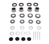 Greensen 4 Juegos Kit de Cojinetes para Eje de Remolque de 3500 LB, Cojinetes L68149 L44649 con Retenes de Grasa 171255TB, para Ejes EZ Lube de Husillo 84 de 1 1/16 a 3/8 Pulgadas