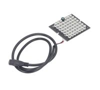 Greensen 48 Placa de LED Infrarrojos, Lámpara de Visión Nocturna DC12V para Cámara CCTV 850nm, Placa de Luz de Relleno IR ABS para Monitor de Seguridad