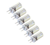 Greensen 6pcs Gy6.35 Bulbos LED 5W AC 12V Fácil de Instalar Disipación de Calor 360 Grados para la Casa, 6000 a 6500k, Cálido 2700 3000K (#2)