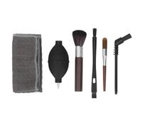 Greensen 6PCS Juego de Cepillos para Limpiar Café, Kit de Limpieza para Máquina de de Madera y Nylon con Soplador y Toalla de Limpieza para Molinillo de Café, Barista, Hogar, Cocina