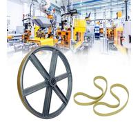 Greensen 9 Inch Band Saw Tires, Rubber Non Slip Noise Reduction Bandsaw Wheels Replacement with 12.55mm Width 3.17mm Thickness for Woodworking Band Saw 翻译为西班牙语： Neumáticos para