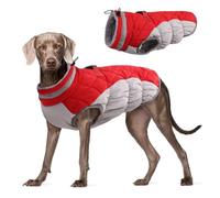 Greensen Abrigo Invierno para Perros, Abrigo Grueso Cálido Impermeable Resistentes Al Viento Reflectante con Cinturón de Seguridad Ajustable y Cuello Alto, para Perros Pequeños Medianos (M)