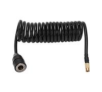 Greensen Adaptador de Manguera de Aire de Retroceso de Extensión de 9,84 Pies, Manguera de Compresor de Aire, Bomba de Inflado de Neumáticos, Boquilla de Manguera de Aire para Coche y