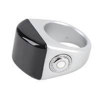 Greensen Anillo Contador Inteligente, Contador Digital de Tasbih Zikr con Pantalla OLED, Resistente Al Agua IP67, 9999 Cuentas, Recordatorio de Tiempo de Oración, Batería Recargable (20MM)