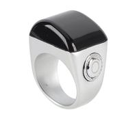 Greensen Anillo Contador Inteligente, Contador Digital de Tasbih Zikr con Pantalla OLED, Resistente Al Agua IP67, 9999 Cuentas, Recordatorio de Tiempo de Oración, Batería Recargable (22MM)