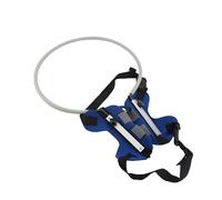 Greensen Arnés para Ciego, Anillo Reflectante Ajustable Anticolisión con Hebilla para Correa y Tubo de Espuma Elástica, para Seguridad y Comodidad de la Mascota (S)