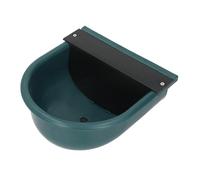 Greensen Bebedero para Ganado, Bebedero Automático para Animales con Agujero de Drenaje, Material ABS, para Vacas Ovejas Caballos Perros Cerdos Animales de Granja (Verde Oscuro)