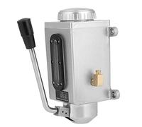 Greensen Bomba de Aceite Manual, Construcción Metálica, Lubricación Eficiente para Máquinas CNC, 500 Cc, Bomba de Lubricación Manual de Doble Salida para Uso Industrial