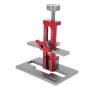 Greensen Cabinet Door Mounting Jig, Herramienta de Posicionamiento de Aleación de Aluminio con Almohadillas Antideslizantes de Goma para Gabinetes con o sin Marco, Cocina, Baño, Armario