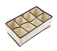 Greensen Caja de Almacenamiento Plegable, Organizador de Almacenamiento Colapsable, Contenedor Portátil para Bufandas, Sujetadores, Ropa Interior, Calcetines, Corbatas, (Rejilla 8 blanquecino)