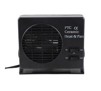 Greensen Calentador de Automóviles Negros de 12v Parabrisas de Parabrisas Portátiles de Cerámica de Cerámica Ventilador de Calefacción 300W, para el Calentador de Automóviles