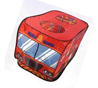 Greensen Camina de Helado para Niños Casa Plegable Casa de Juego Transpirable Tienda de Camiones de Lucha contra Incendios Portátiles para Niños (Escribe un)