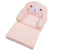 Greensen Camino de sofá Abierto para Niños Plegables, Linda Esponja de Perro Rosa para Perros Silla de sofá para Niños para el Hotel de Jardín de Infantes (2 Niveles)