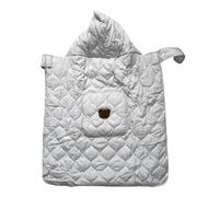 Greensen Cubierta para Portabebés, Manta para Cochecito Impermeable y Protectora del Sol con Capucha Divertida de Dibujos Animados para Recién Nacidos, Asiento de Auto, Aventuras Al Aire (Beige)