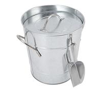 Greensen Cubitera con Tapa y Cuchara para Hielo Cubitera Térmica de Doble Pared Cubitera para Champán o Vino 19,5 X 20,5 X 16 Cm (Color Original)