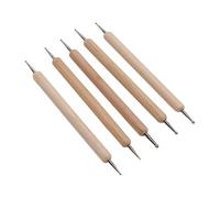 Greensen Estilo de Salto de Doble Extremo Estilus de Bricolaje Duradero Conjunto para Escultura de Cerámica de Arcilla, Agarre Firme para Amantes de la Artesanía [5 PC]