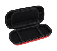 Greensen Estuche para Consola de Juegos, 3000 Estuche Rígido Protector de EVA con Bolsillo de Malla con Cremallera y 5 Ranuras para Juegos para Accesorios de la Consola 3000 (Rojo)