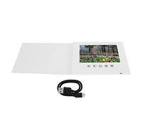 Greensen Folleto de Video de Pantalla LCD con Reproducción de HD para Promociones y Regalos de Negocios, Tarjeta de Felicitación Electrónica de Tamaño A5 para Eventos de Bodas y Corporativos,